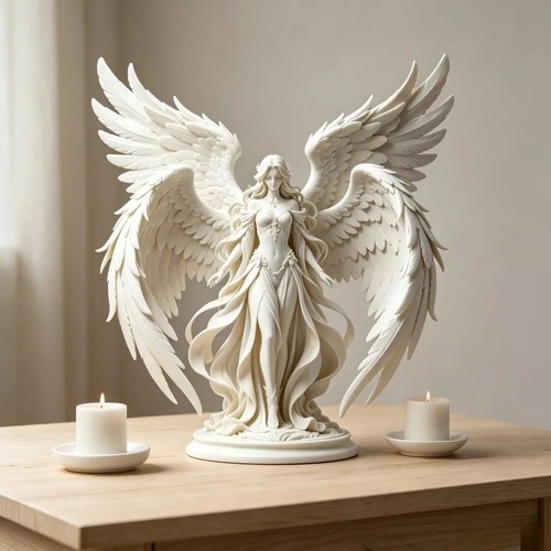 Elegant angel figurine - elegant,