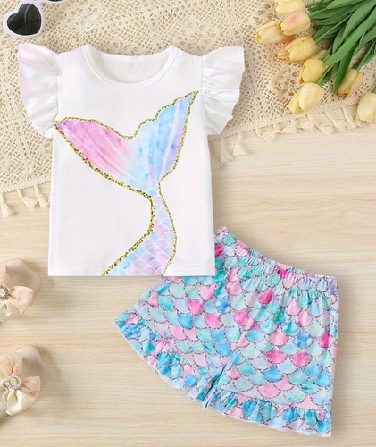 Mermaid short set youth - mermaid,