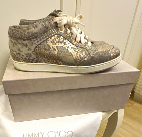 Jimmy choo grey gold animal - choo,