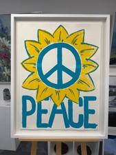 Paul Insect 'Peace' (2022) Framed limited edition screenprint. Signed.