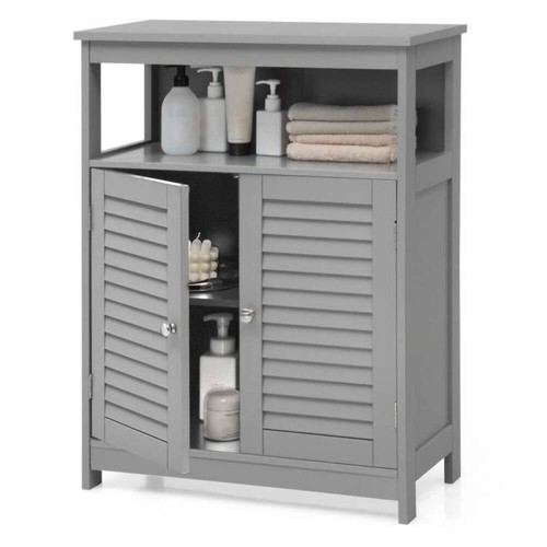 Grey farmhouse bathroom linen - grey,