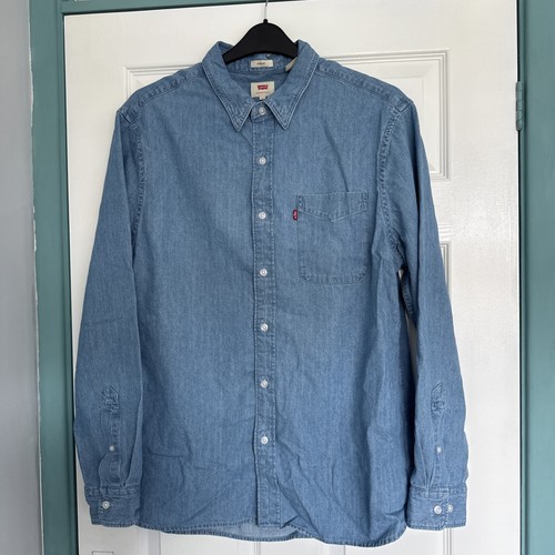 Levis denim shirt mens size - levis,