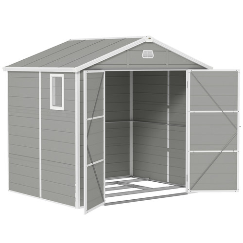 Garden shed light grey - garden,