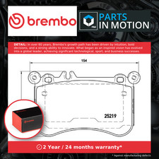Brake Pads Set fits MERCEDES