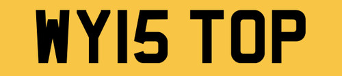 Number plate private - wy,