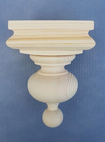 Stair newel post bottom - newel, cap