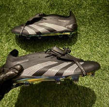 Adidas Predator Elite FT Foldover Tongue FG Firm Ground Blackout Boots UK 9 