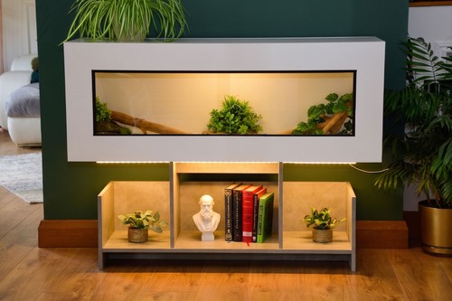 4ft modern white reptile - 4ft,