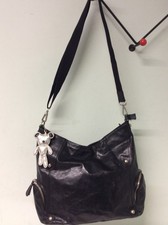 Il Tutto Black leather nappy bag
