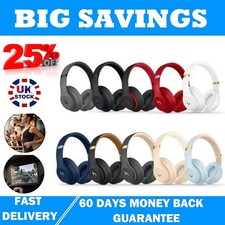 Genuine Beats Studio3 Wireless Noise Cancelling Over-Ear Headphones - UK Version