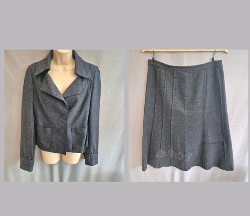 Grey wool rich skirt - rich,
