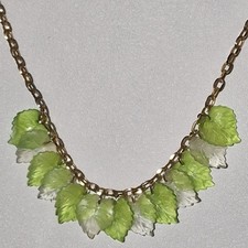 Vintage Gold Tone Leaf Charm