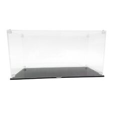 Clear Acrylic Display Case for LEGO or Collectables – Black Base, Dustproof