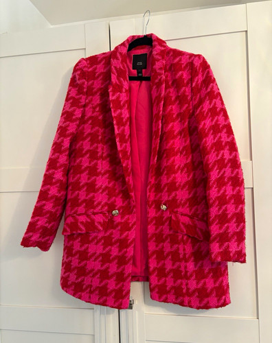River island pink houndstooth - pink,