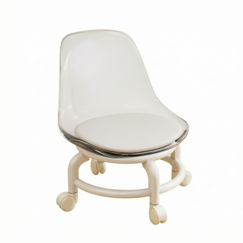 Acrylic rolling low - acrylic, chair