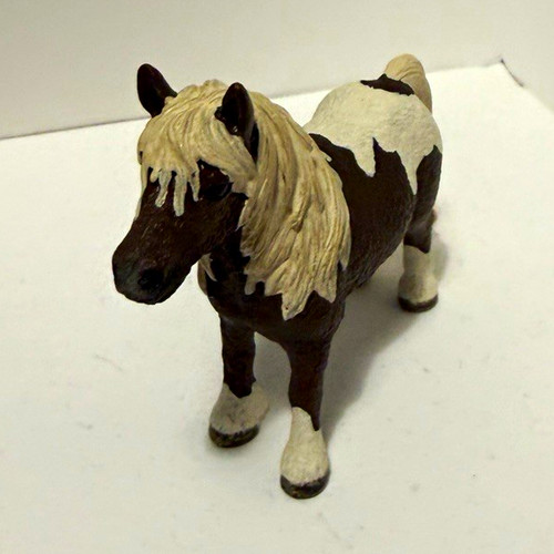 Schleich black white horse - black,