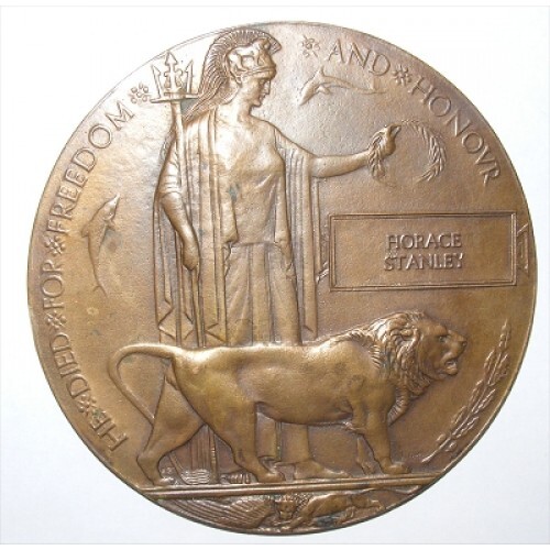 Ww1 death penny plaque horace - penny,