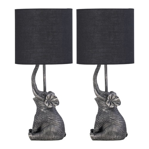 Set black elephant table - of,