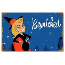 Bewitched 60s Pop Culture Icon Artwork Printed On Aluminium Sign Vintage / Retro