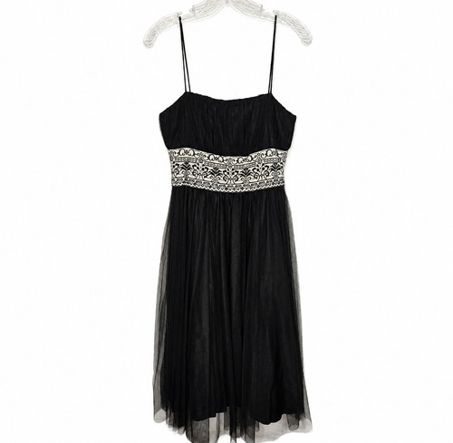 Vtg dress black mini sheer - dress,