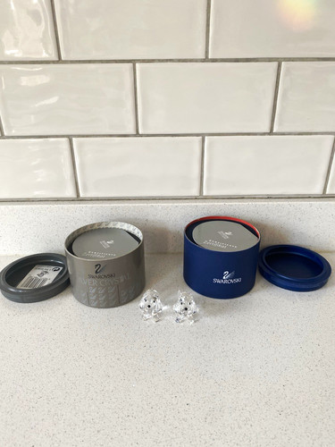 Swarovski silver crystal - crystal, dog