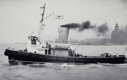 Vintage river mersey tugboat - river,