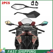 Motorcycle Rearview Side Mirrors fits 7/8" Handle Bar HONDA Kawasaki Suzuki ATVs