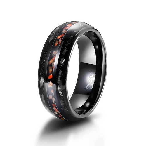 8mm tungsten carbide ring band - tungsten,