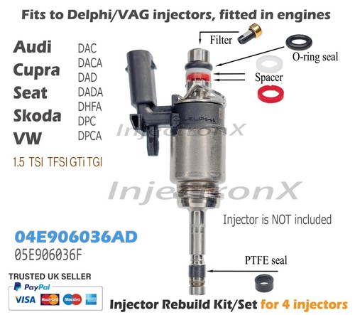 Fuel injector service - injector, kit