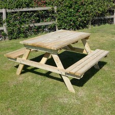 4FT 5FT 6FT WOODEN PICNIC