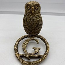 New Anthropologie Brass Owl