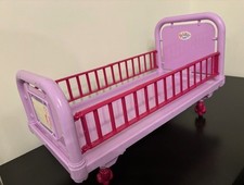 Zapf Creation Lilac & Pink BABY BORN Hospital Bed on Wheels VGC