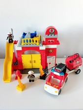 Lego Duplo Set 6168 Fire Station With Working Siren