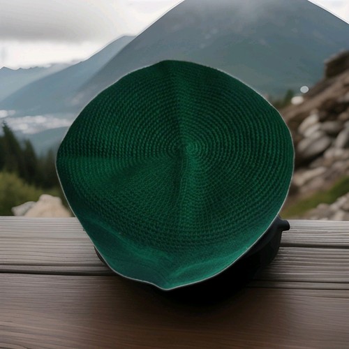 Islamic green kufi - green, skull