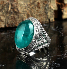 Paraiba Tourmaline silver ring