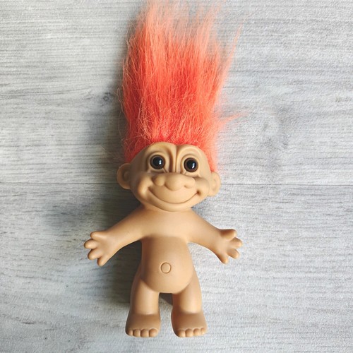 Vintage orange hair russ troll - orange,