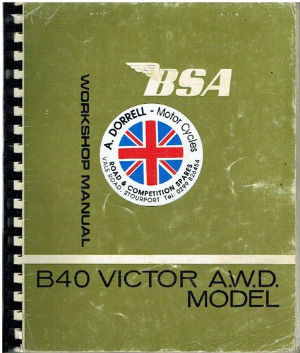 Bsa b40 victor d - bsa,