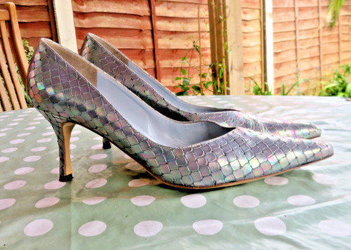 Renata iridescent snakeskin - iridescent,