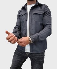 Mens Capo Overshirt - Grey