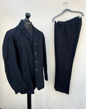 Rare 1960's British Railways 2 Piece Black Wool Locomotive Uniform-42" Chest