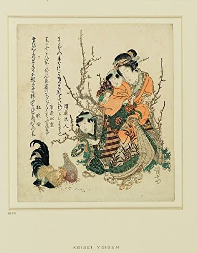 Plum blossom and - green, willow