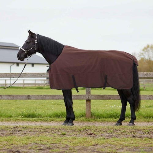 Horse blanket 125cm dark - blanket, brown