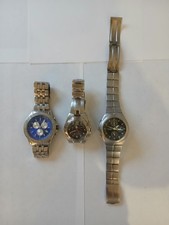3 Mens Chronograph Watches Lorus Ellesse Eligio Sold As Spares Repairs