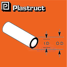 ROUND TUBES range styrene ABS plastic polystyrene  PTBFS Tube PLASTRUCT