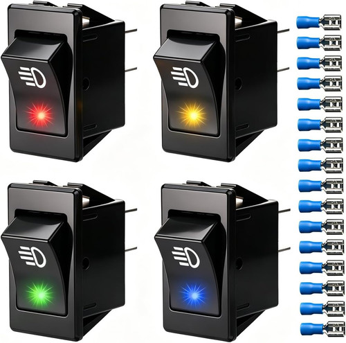 Car 4pcs rocker toggle switch - rocker,