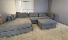 Large grey  DFS corner sofa +