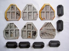 #D668 Warhammer 40K Space Crusade MB Doors  x 6 Spares Parts Bits GW 1990