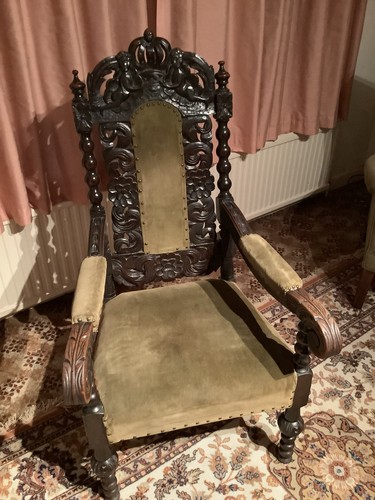 Antique jacobean style carved - jacobean-style,