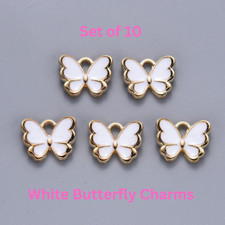 10 Enamel Butterfly Charms In A Choice of 11 colours BUY ANY 2 GET 1 FREE