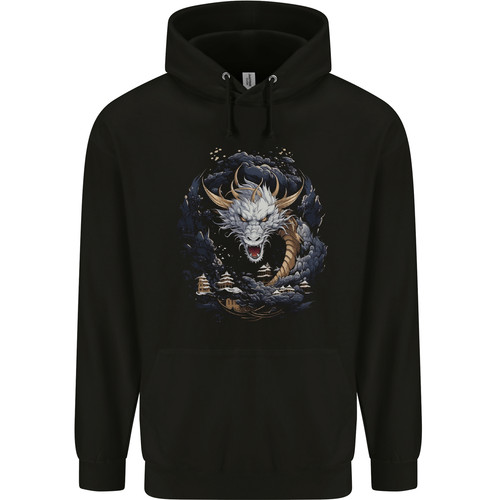 White japanese dragon - white,
